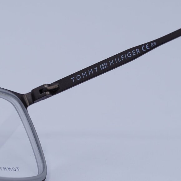 Tommy Hilfiger TH 1844 04VF 00 Eyeglasses Grey/Brown 55mm Rectangle Frame - Picture 9 of 12